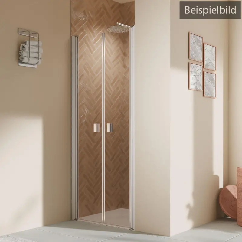 Breuer Elana 2.0 eckig Pendeltür für Nische oder Badewannenseitenwand (auf Wanne) Intima 100 cm - Weiß matt Schnäppchen