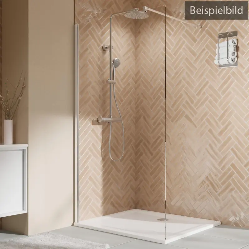Sofort Bestellen Breuer Elana 2.0 eckig Walk-In Duschwand alleinstehend Mastercarre 80 cm - Alu Chromeffekt