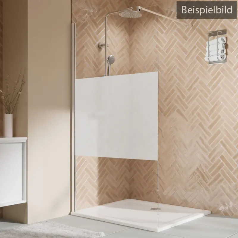 Breuer Elana 2.0 eckig Walk-In Duschwand alleinstehend Intima 120 cm - Weiß matt Must-Have