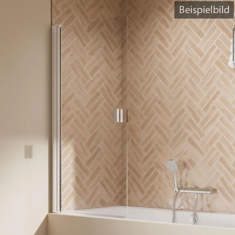 Breuer Elana 2.0 eckig Drehtür für Badewanne Klarglas hell mit DualPlus 90 cm - Schwarz matt Beliebt