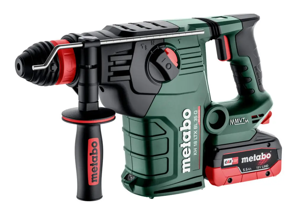Letzte Chance Metabo KH 18 LTX BL 35 Q Akku-Kombihammer 2 x 5,5 Ah LiHD in metaBOX 185 XL