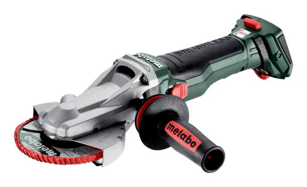 Knallerangebot Metabo WVBF 18 LTX BL 15-125 Quick Akku-Flachkopf-Winkelschleifer Ohne Akku in metaBOX 165 L