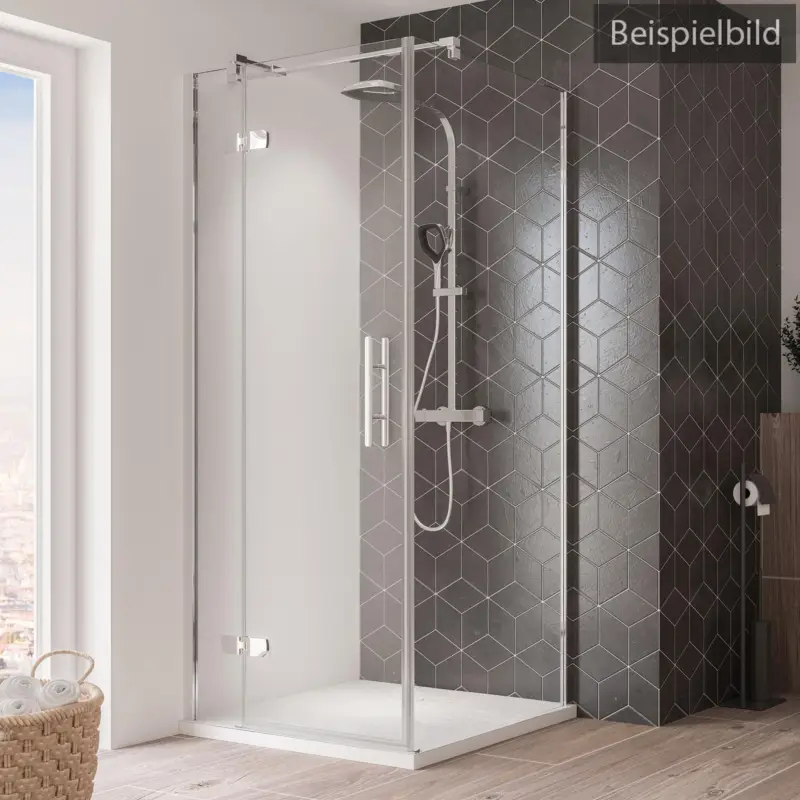 Direkt Vom Hersteller Breuer Avanta Drehtür mit Festteil für Seitenwand oder Badewannenseitenwand (neben Wanne) Türanschlag links Bella C 80 cm - Alu Chromeffekt