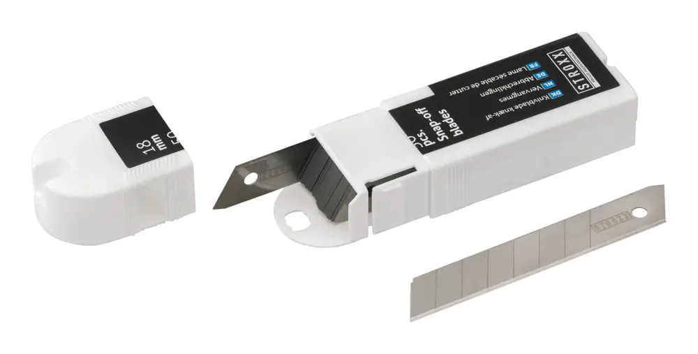 Stroxx Ersatzmesser 18 mm, weiß, Abbrechklingen für Cutter & Bastelmesser, 50 Stück Aktuell