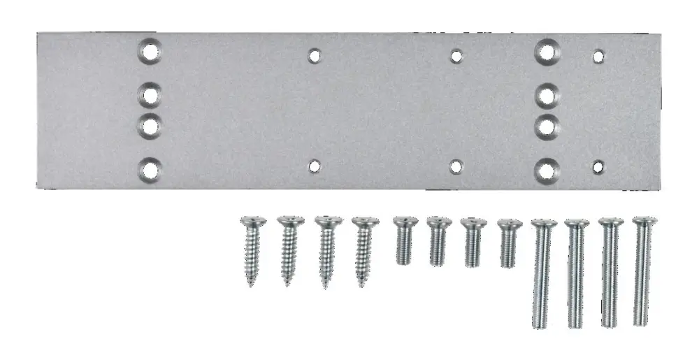Stroxx Montageplatte für Türschliesser F6303BCG, silber Neuheit