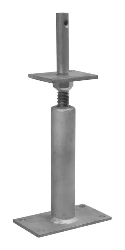 Stroxx Pfostenträger Typ I, höhenverstellbar zum Aufdübeln, 230 x Ø 24 mm, feuerverzinkt Günstig