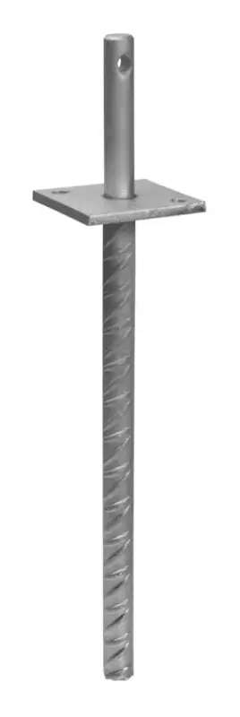 Echt Stroxx Pfostenträger Typ I mit Rohrdolle 250 x Ø25 mm, feuerverzinkt
