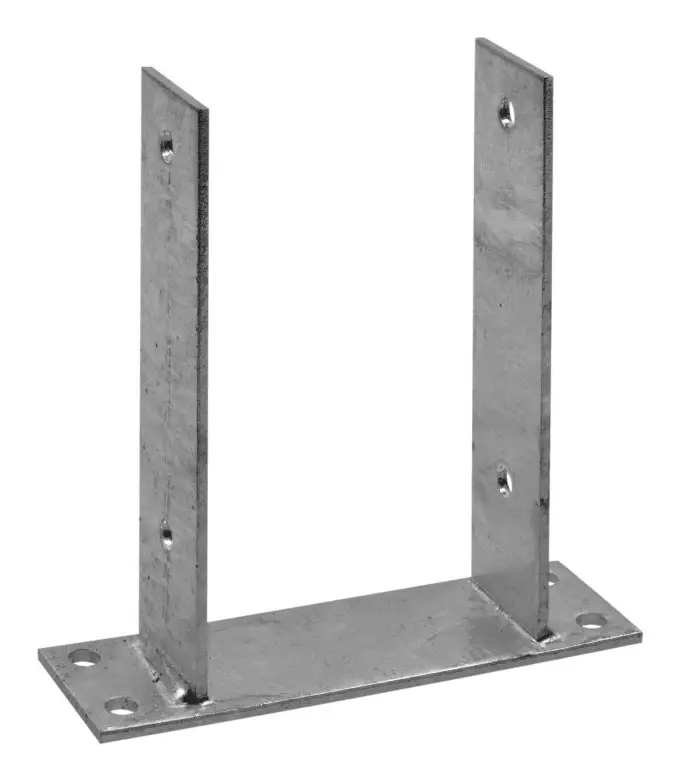Stroxx Pfostenträger U-Form zum Aufdübeln, für Pfosten 90 mm, feuerverzinkt Schneller Versand