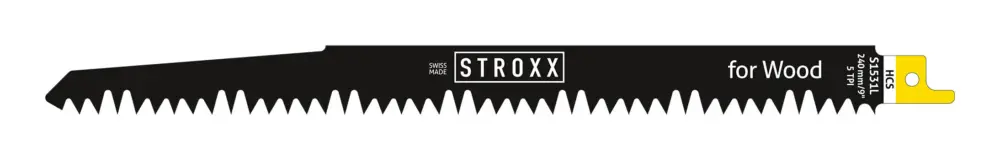 Stroxx Säbelsägeblatt S1531 L, für Grünholz bis 190 mm, 240 mm Länge, 25 Stück Billig