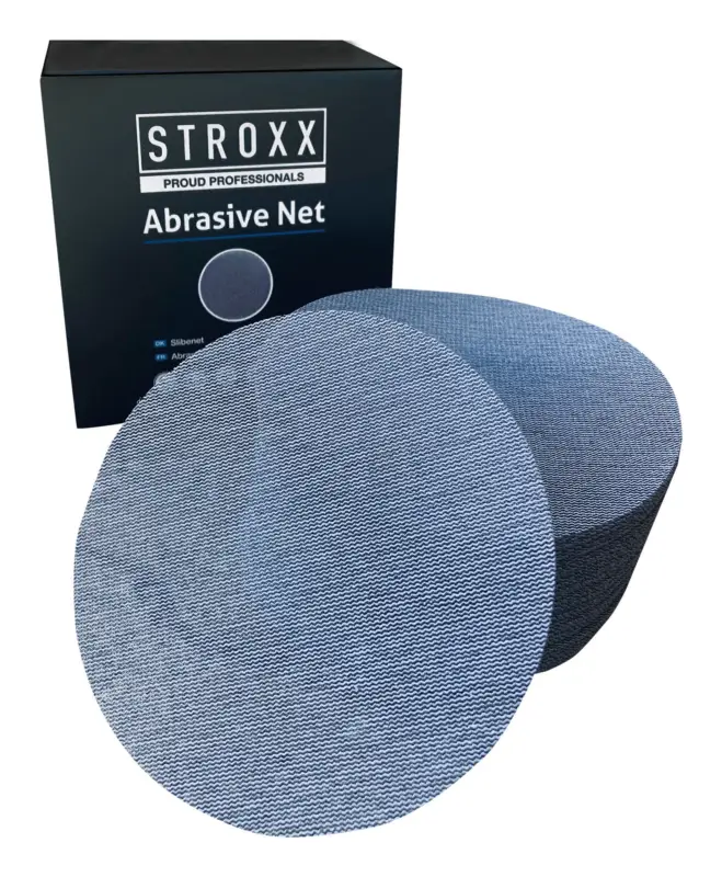 Stroxx Schleifscheibe Netz, 150 mm, K240, staubreduziertes Schleifen, 50 Stück Top-Preis
