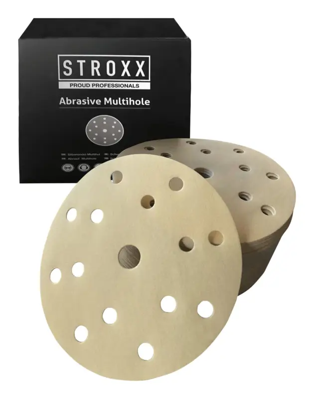Neue Kollektion Stroxx Schleifscheibe, 150 mm, Multihole, K100, 100 Stück