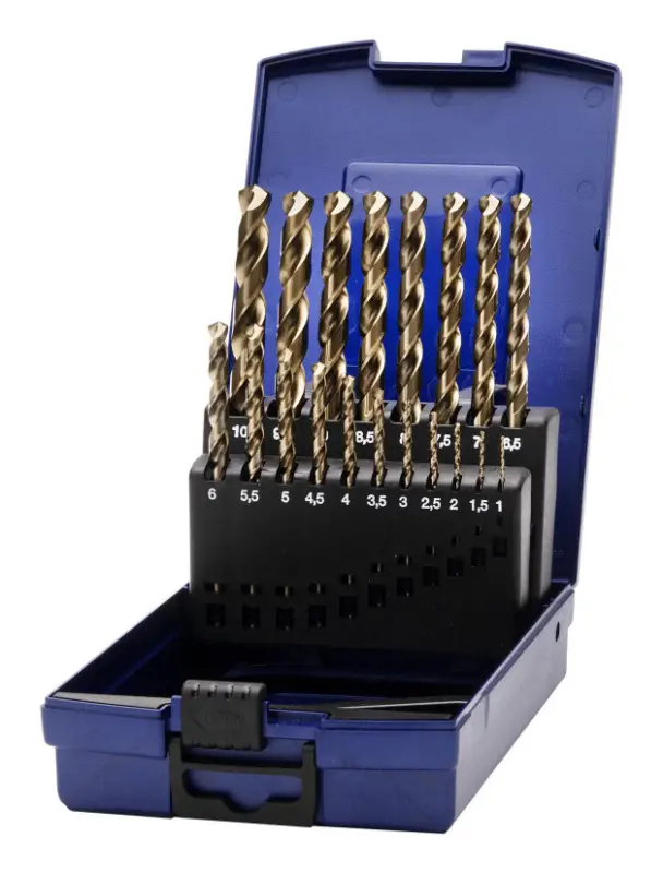 Sonderaktion Stroxx Spiralbohrerkassette HSS-E DIN 338, geschliffen mit Kreuzanschliff, Ø 1-13 mm, 25-teilig