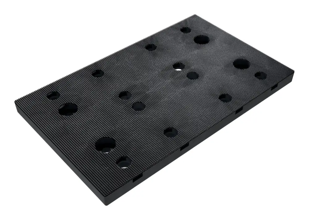 Rabatt Flex Klett-Schleifplatte mit Absauglochung (12x) 80 x 130 mm