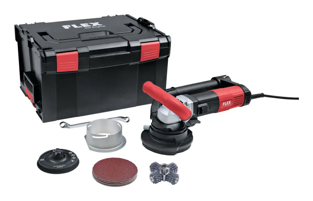 Saisonangebot Flex RE 16-5 115 Kit FK-S RETECFLEX das Universalwerkzeug zum Sanieren, Renovieren und Modernisieren mit Kit inkl. Fräskopf, spitz in L-BOXX®