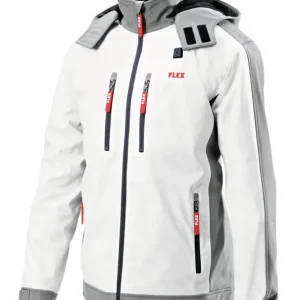 Flex Akku-Heizjacke Lady Softshell ohne Akku Größe XXL Weiß Zertifiziert