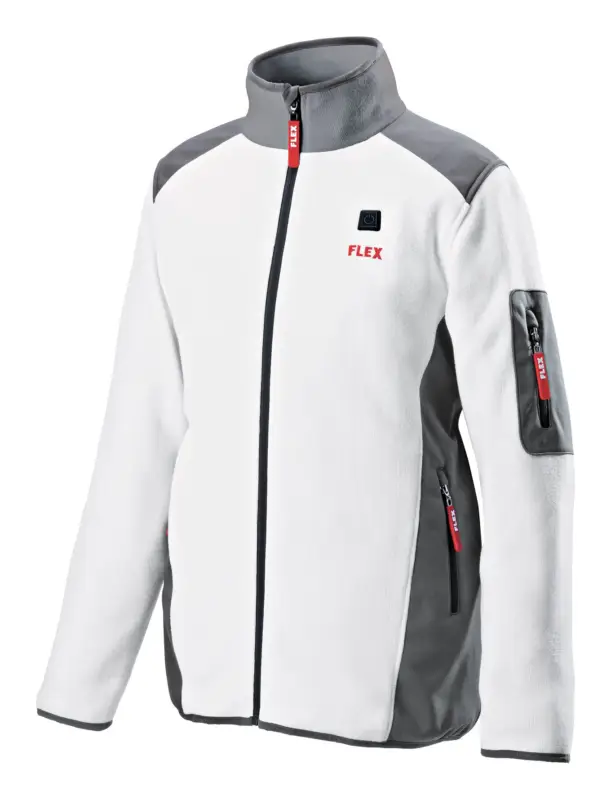 Flex Akku-Heizjacke Men Fleece 10,8 / 18 V Größe XXL Weiß Neue Ware