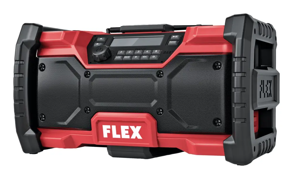 Flex RD 12/18/230 Digitales Akku-Baustellenradio 12/18 V mit Netzteil im Karton Letzte Chance