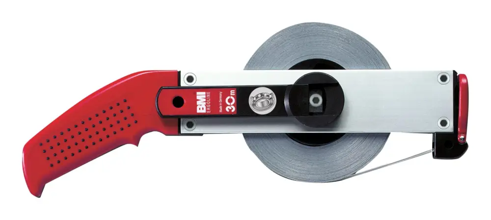 Geprüft BMI Rahmenbandmaß rostfrei 30 m x 13 mm Maßanfang A Flextop Ergoline