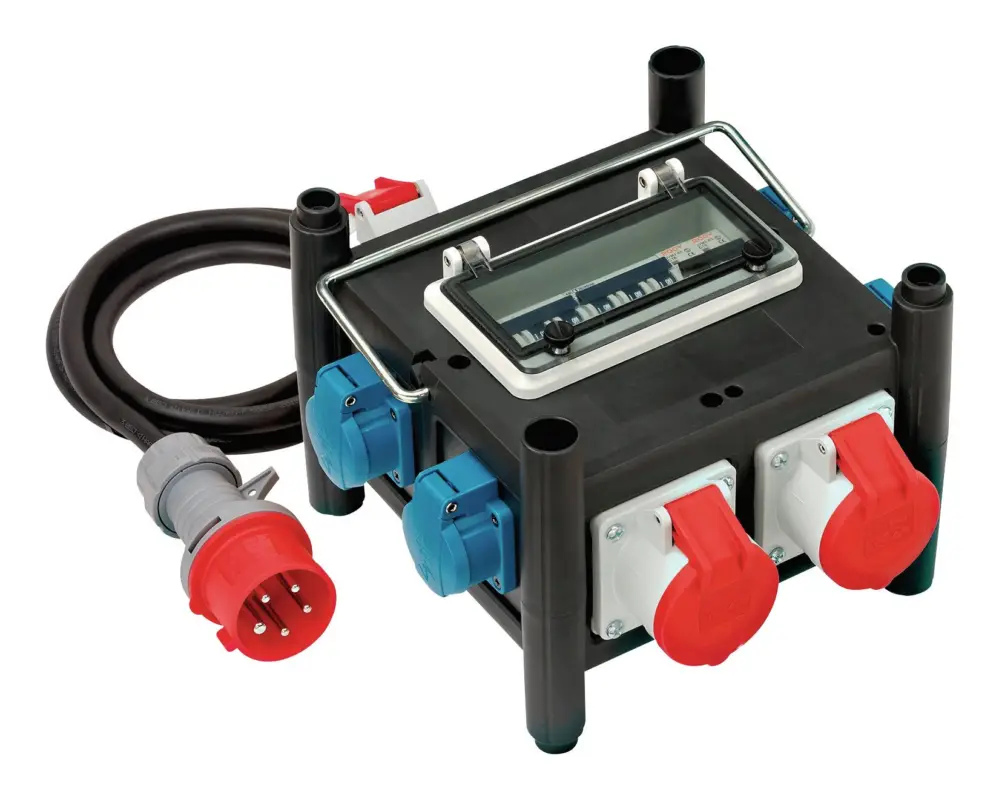 Brennenstuhl Kleinstromverteiler 32A H07RN-F5G4 2m CEE 3xCEE 400V + 4 x 230V Aktuell