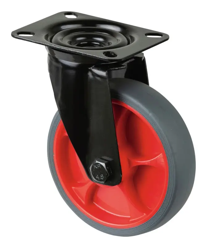 Beliebt BS Rollen Lenkrolle L800.B44.126.03 mit Platte, Ø 100 B 32 mm, 120 kg TPR