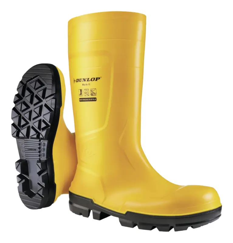 Dunlop Sicherheitsstiefel Work-It FullSafety Yellow PVC SR LO LG S5 Größe 42 (Verpackungseinheit 1 Paar) Jetzt Bestellen