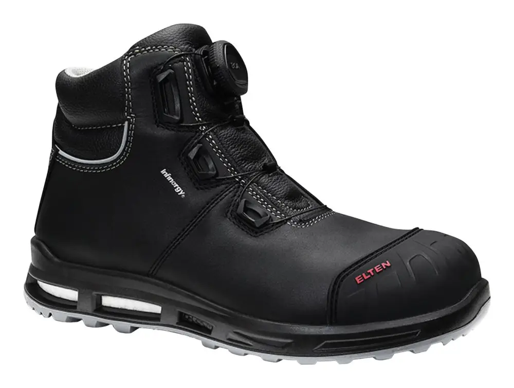 Abverkauf Elten Schnürstiefel 769851 Reaction XXT Pro BOA Mid schwarz, S3 ESD, BOA Größe 37 (Verpackungseinheit 1 Paar)