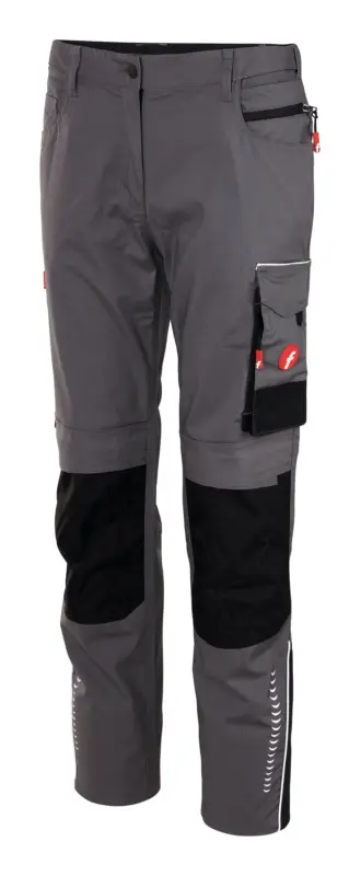 Fortis Damen-Bundhose Performance grau/schwarz Größe 42 Preis Gesenkt