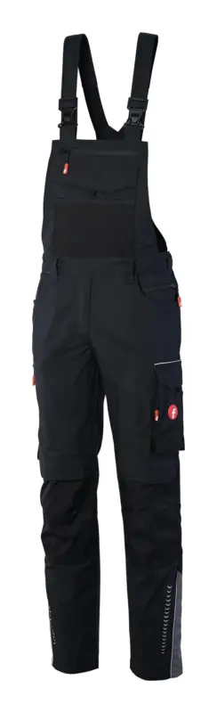 Fortis Damen-Latzhose Performance schwarz/grau Größe 36 Direkt Vom Hersteller
