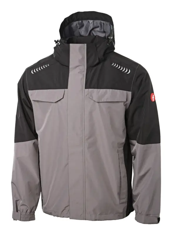 Direktkauf Fortis Elements Regenjacke Plus grau/schwarz Größe S