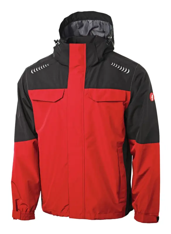 Markenware Fortis Elements Regenjacke Plus rot/schwarz Größe 4XL