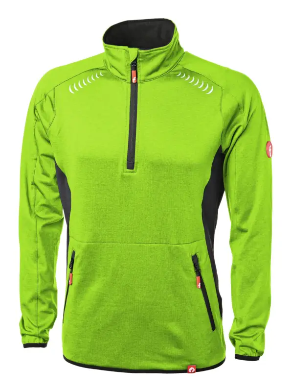 Fortis Elements Tech-Fleecepullover lime/schwarz meliert Größe 4XL Heißes Angebot