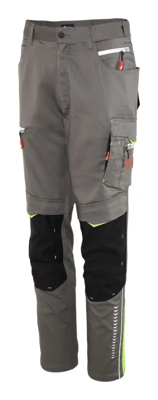 Neuheit Fortis Herren-Bundhose Flex grau/schwarz/lime Größe 25