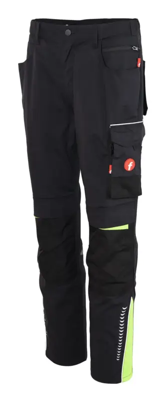 Zertifiziert Fortis Herren-Bundhose Performance schwarz/lime Größe 42