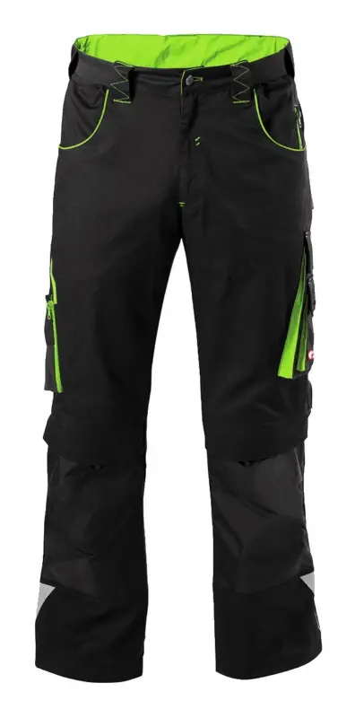 Fortis Herren-Bundhose twenty-four, schwarz/limegreen, Größe 33 Abverkauf