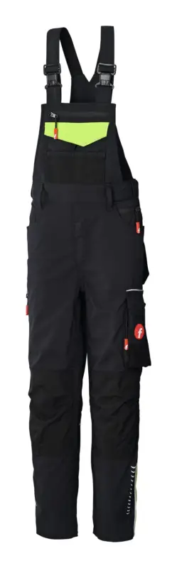 Fortis Kids-Latzhose Performance schwarz/lime Größe 98-104 Jetzt Kaufen