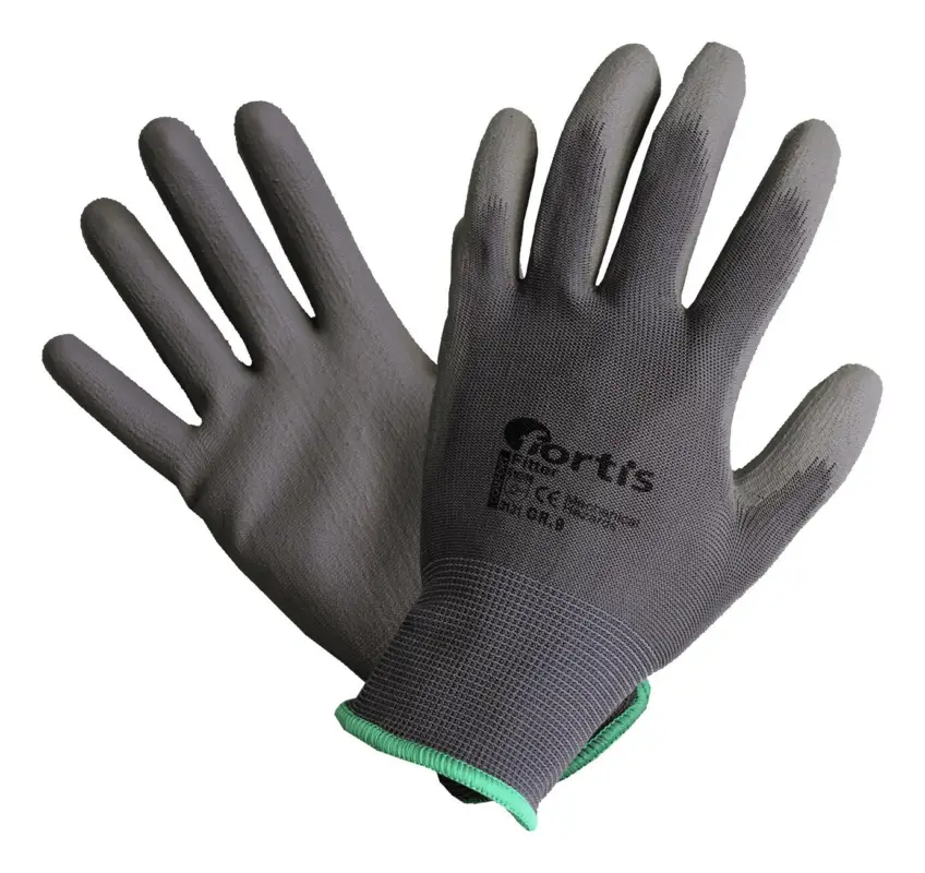 Knallerangebot Fortis Strickhandschuh Fitter PU, grau, SB-verpackt, Größe 9 (Verpackungseinheit 12 Paar)