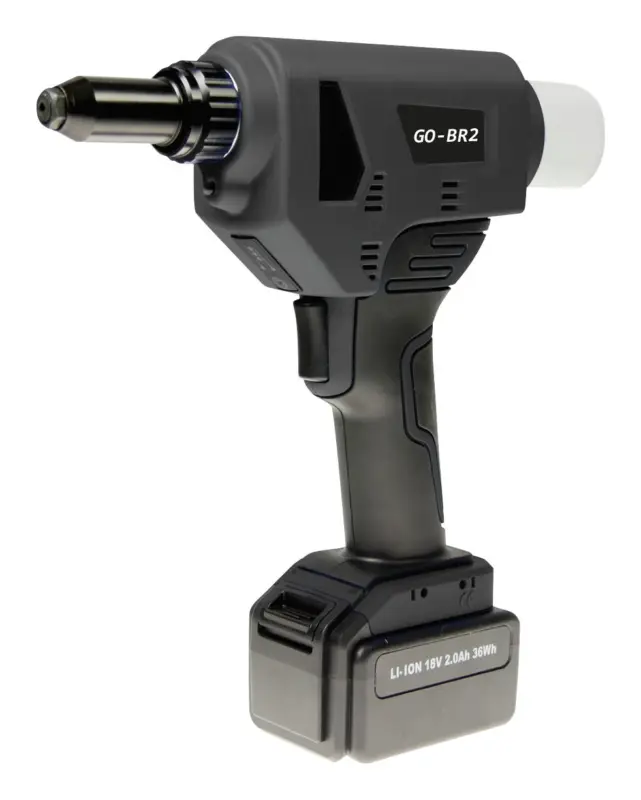 Goebel Akku-Blindnietgerät GO-BR 2 i. Koffer 2 Ah 36W 2xAkku und Laderät 4-6,4 mm Billig