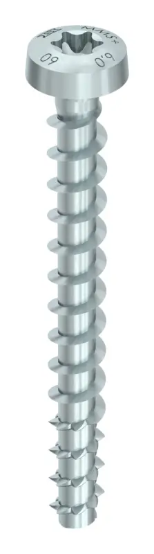 Heco MULTI-MONTI-plus-P Panhead, Rundkopf 6 x 40 / 5 T-30 blau verzinkt (Verpackungseinheit 100 Stück) Ausverkauf