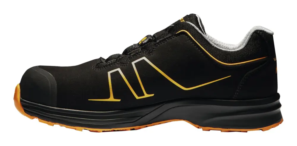 Hultafors Halbschuh Solid Gear Oasis, S3 Schwarz/ Orange, BOA Größe 43 (Verpackungseinheit 1 Paar) Solange Der Vorrat Reicht