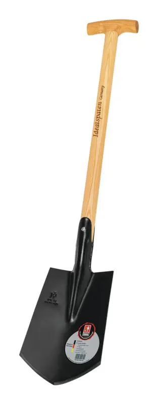 Neu Idealspaten Kompakt-Spaten schwarz mit ET-Stiel 600 mm