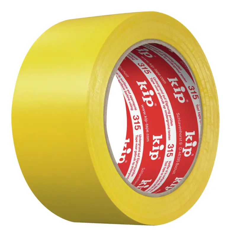 Kip PVC-Schutzband 316, glatt, 50 mm x 33m, gelb (Verpackungseinheit 36 Rollen) Aktuell