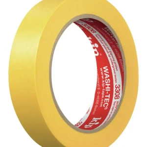 Finale Aktion Kip Washi-Tec Premium Plus 3308, Goldkrepp 24 mm x 50m, gelb (Verpackungseinheit 36 Rollen)