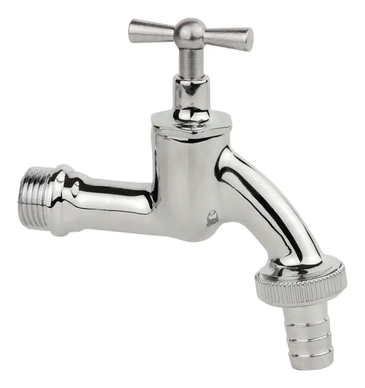 Saisonangebot Kirchhoff Messing-Auslaufventil Knebelgriff, Chrom, 1/2" AG x 3/4" AG x 1/2" T