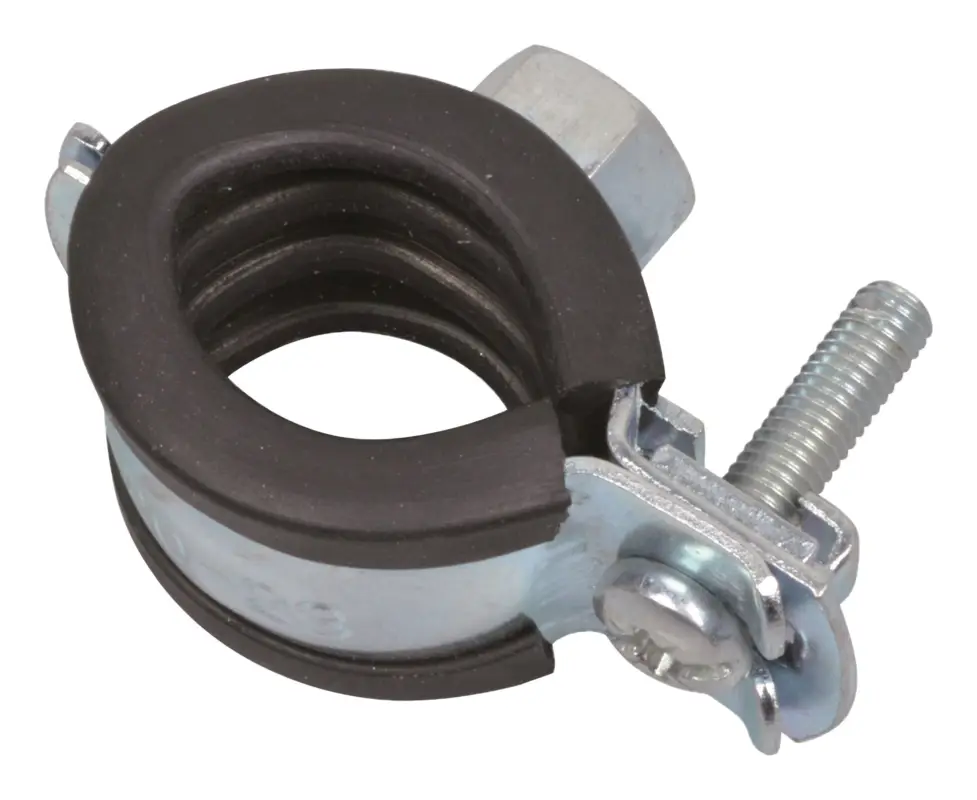 Nur Heute Kirchhoff Rohrschelle, 20 - 23 mm, schallgedämmt, für 1/2", mit M8 Gewindemuffe