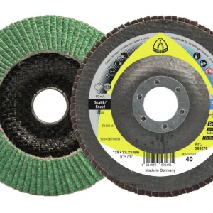 Klingspor Fächerschleifscheibe SMT 976 125 x 22,23 mm gewölbt K60 Keramikkorund K60 Knallerangebot
