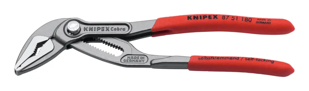 Knipex Wasserpumpenzange Cobra ES mit Kunststoffgriffe 180 mm Nur Für Kurze Zeit