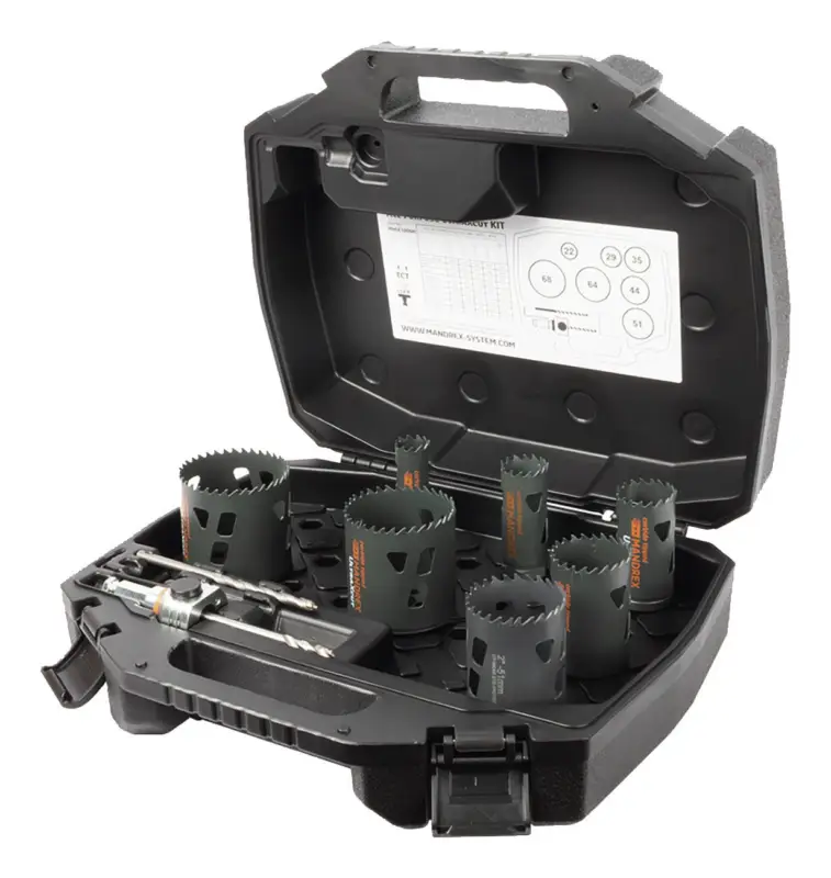 Mandrex Lochsägen Set MXqs All Purpose Ultra Xcut Elektriker D25,35,44,57, 68,83 mm Schnäppchen