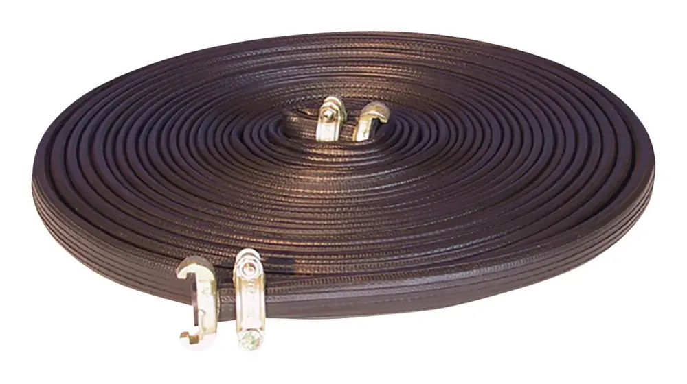 Finale Aktion Parsch Pressluftflachschlauch Airplus, 3/4", schwarz, gummiert, mit MS-Klauen-Kupplungen, 20m