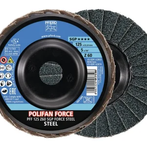 Pferd Fächerschleifscheibe FORCE SGP STEEL 125 mm Z 60 Sichere Zahlung