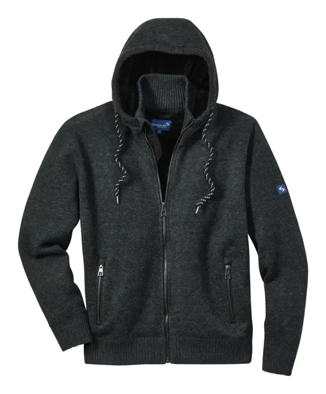 Scheibler Strickjacke Schärding anthrazit/schwarz-meliert Größe XL Neu